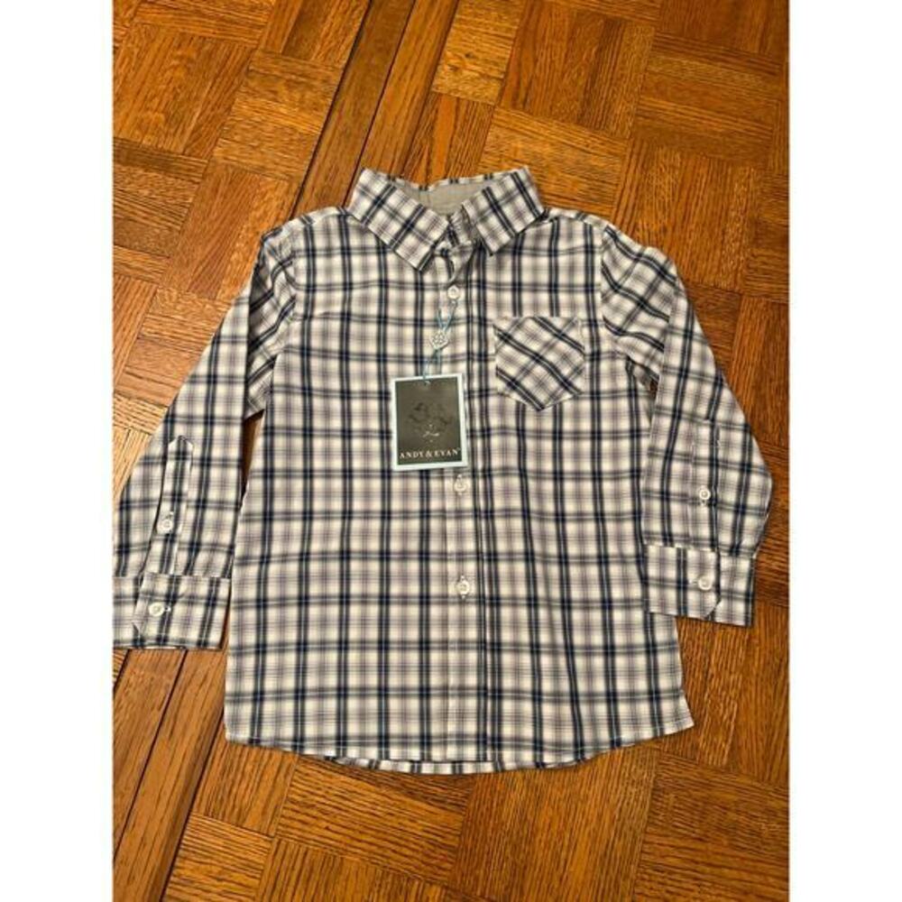 Stitch Fix Kids  Andy &  Evan plaid button-down shirt size 3T